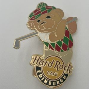 EDINBURGH Hard Rock Cafe Pin Golf Player Golfers BEAR SERIES Sports Scotland